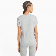 Puma Freizeit Shirt Essentials Logo - 100% Baumwolle - grau Damen